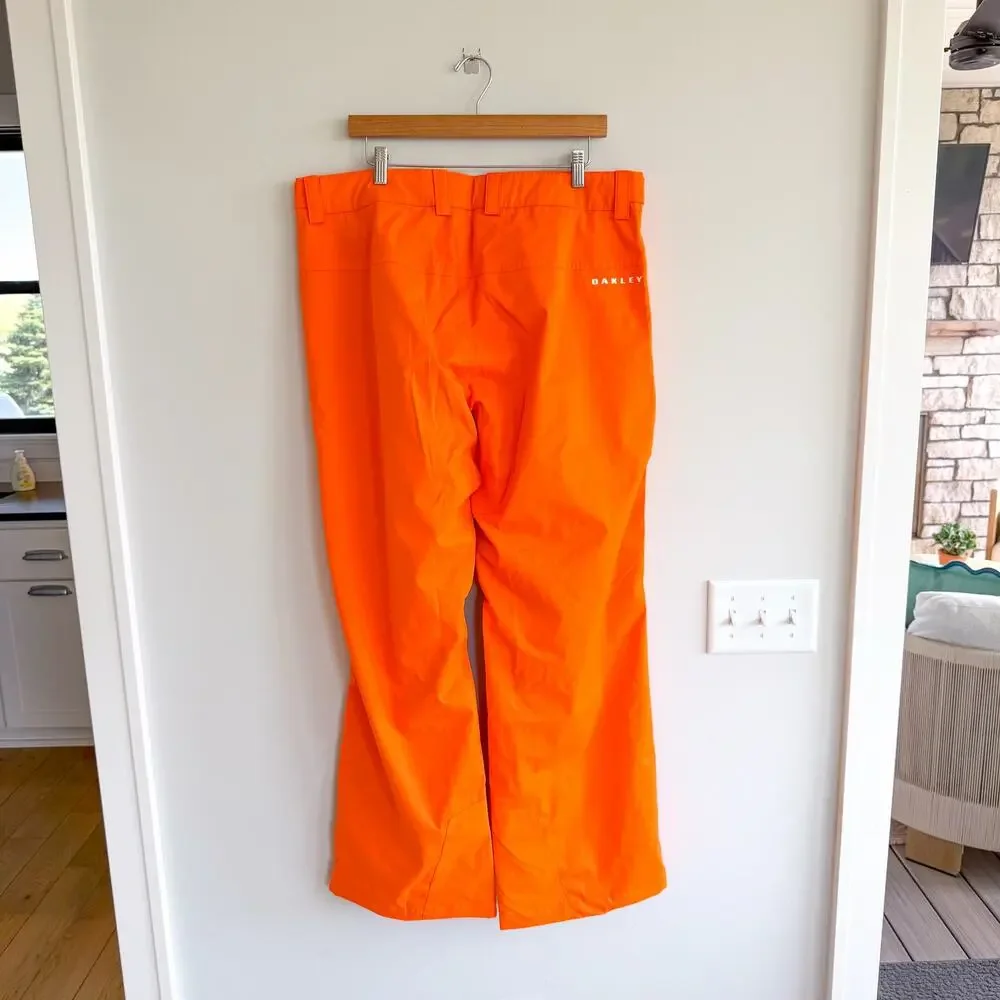 Oakley Crescent 2.0 Shell 2L 10K Performance Fit Snow Pants Orange XL NWT
